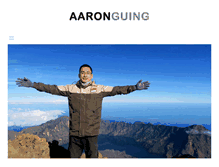 Tablet Screenshot of aaronguing.com